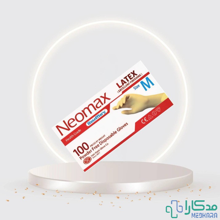 دستکش معاینه ی لاتکس نئومکس