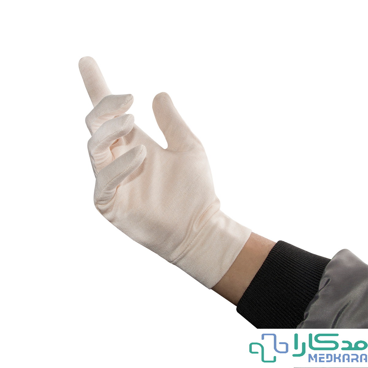 دستکش نخی ساقدار تک سلفون